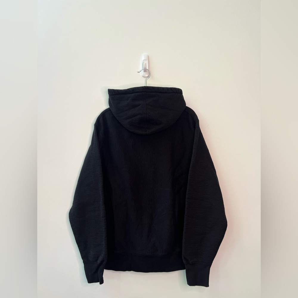 Supreme Black Hoodie with Neon Yellow Accent - Picture 2 of 6